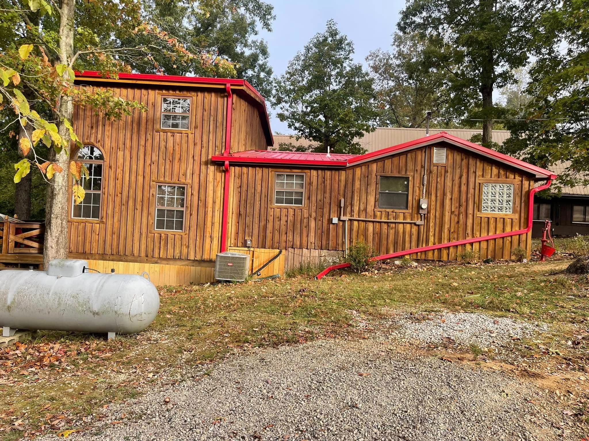New Bright Red Metal Roof (1)